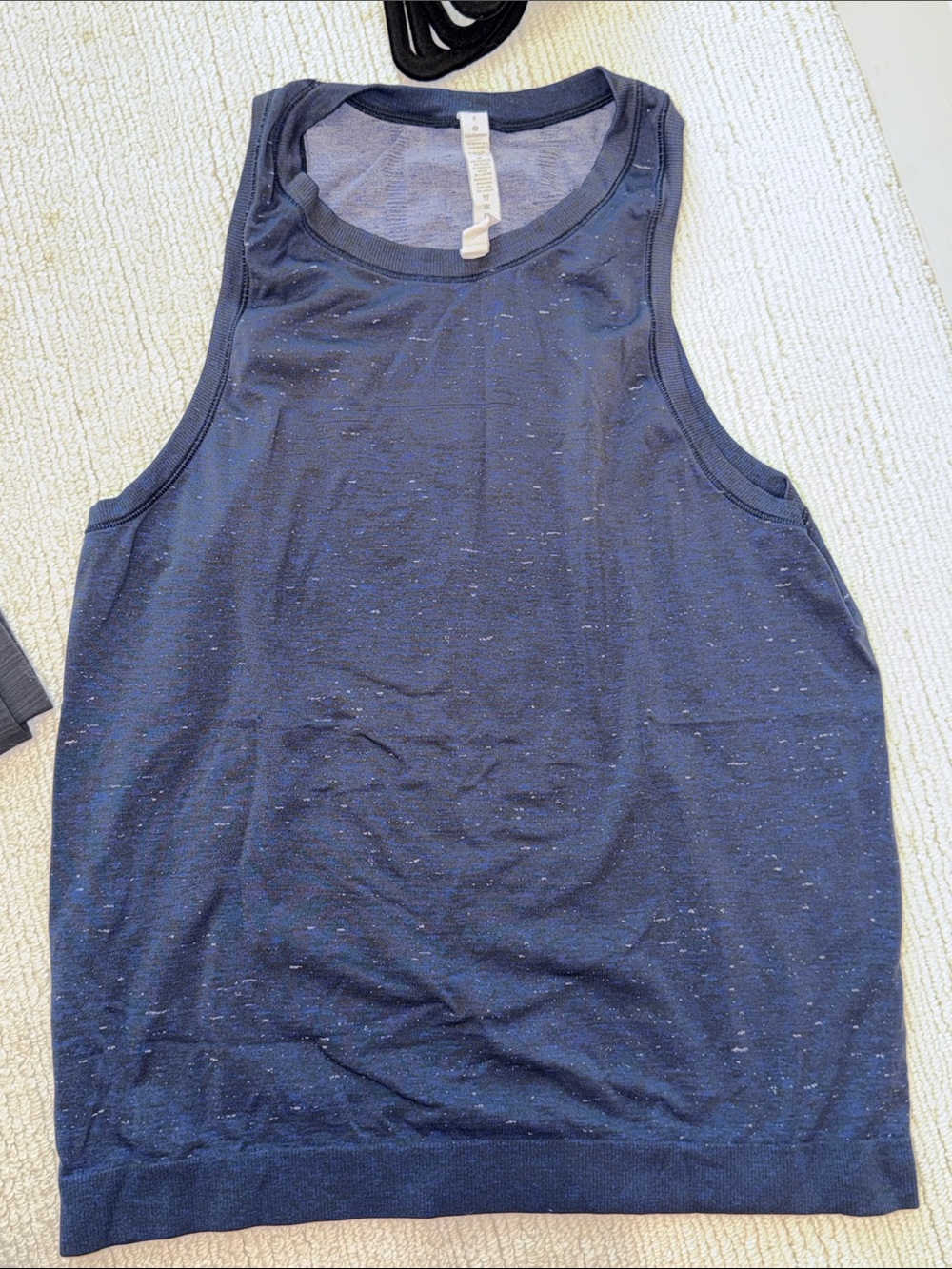 lululemon athletica Navy Speckled Tank Top